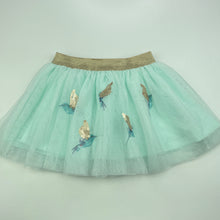 Load image into Gallery viewer, Girls Dymples, cotton lined tulle &amp; sequin party skirt, elasticated, EUC, size 1,  