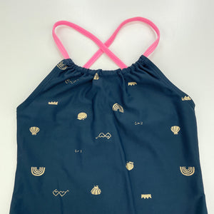 Girls Kids & Co, navy swim one-piece, FUC, size 4,  