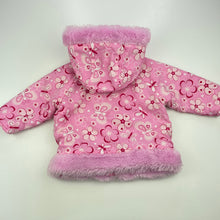 Load image into Gallery viewer, Girls Target, fleece lined floral jacket / coat, GUC, size 00,  