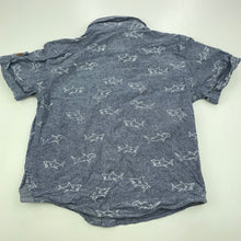 Load image into Gallery viewer, Boys Target, cotton short sleeve shirt, sharks, EUC, size 2,  