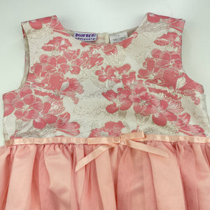 Girls Blueberi Boulevard, floral & tulle party / formal dress, GUC, size 6, L: 61cm