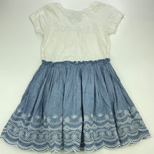 Load image into Gallery viewer, Girls 1964 Denim Co, spliced cotton casual dress, EUC, size 3, L: 53cm