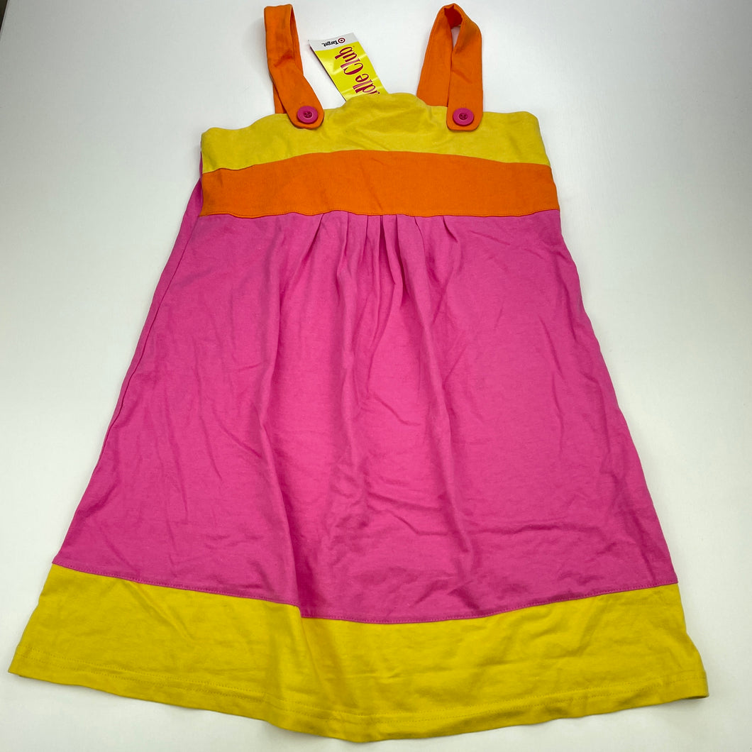 Girls The Saddle Club, colourful cotton casual dress, NEW, size 12, L: 67cm