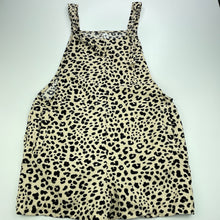 Load image into Gallery viewer, Girls KID, leopard print overalls / shortalls, GUC, size 14,  