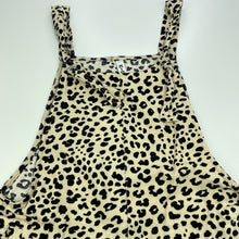Load image into Gallery viewer, Girls KID, leopard print overalls / shortalls, GUC, size 14,  