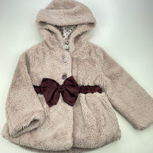 Load image into Gallery viewer, Girls Orbe, faux fur jacket / coat, L: 37cm, armpit to armpit: 28cm, GUC, size 3-4,  