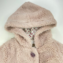 Load image into Gallery viewer, Girls Orbe, faux fur jacket / coat, L: 37cm, armpit to armpit: 28cm, GUC, size 3-4,  