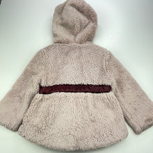 Load image into Gallery viewer, Girls Orbe, faux fur jacket / coat, L: 37cm, armpit to armpit: 28cm, GUC, size 3-4,  