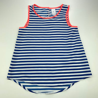 Girls Target, blue & white stripe lightweight top, FUC, size 9,  