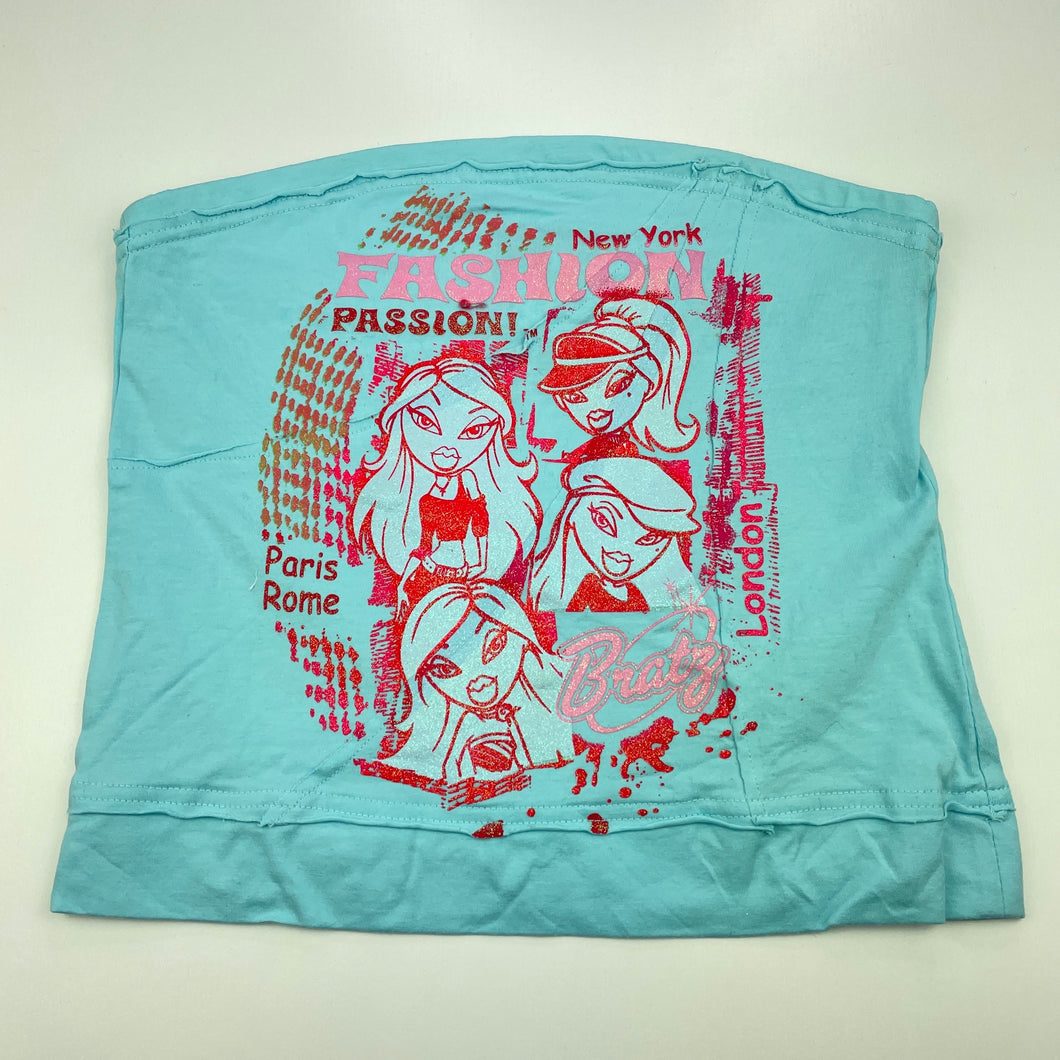 Girls Target, BRATZ stretch cotton top, armpit to armpit: 33cm, GUC, size 12,  