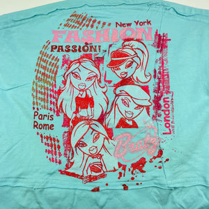 Girls Target, BRATZ stretch cotton top, armpit to armpit: 33cm, GUC, size 12,  