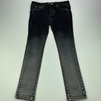 Girls Gumboots, stretch denim jeans, adjustable, Inside leg: 50cm, GUC, size 5-6,  