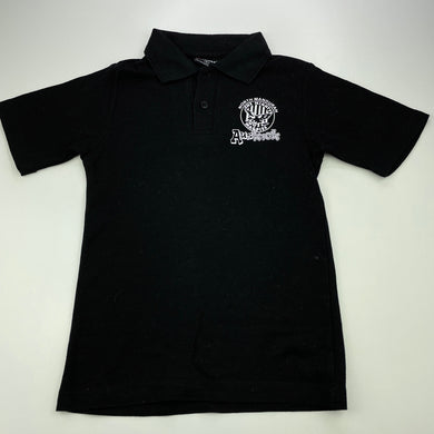 Boys RAMO, black polo shirt top, Aus Kick, EUC, size 6,  