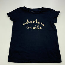 Load image into Gallery viewer, Girls Anko, navy cotton t-shirt / top, FUC, size 6,  