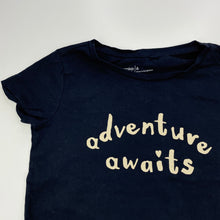 Load image into Gallery viewer, Girls Anko, navy cotton t-shirt / top, FUC, size 6,  