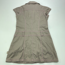 Load image into Gallery viewer, Girls Pumpkin Patch, stretch cotton shirt dress, flowers, EUC, size 6, L: 58cm