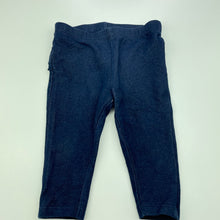Load image into Gallery viewer, Girls Kids &amp; Co, stretchy denim rufflle leggings, elasticated, EUC, size 00,  