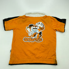 Load image into Gallery viewer, unisex NRL Official, Wests Tigers cotton polo shirt / top, EUC, size 00,  