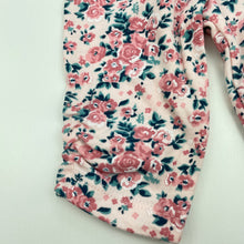 Load image into Gallery viewer, Girls Nicole Miller, pink floral leggings / bottoms, FUC, size 00,  