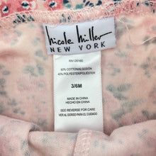 Load image into Gallery viewer, Girls Nicole Miller, pink floral leggings / bottoms, FUC, size 00,  