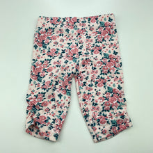 Load image into Gallery viewer, Girls Nicole Miller, pink floral leggings / bottoms, FUC, size 00,  