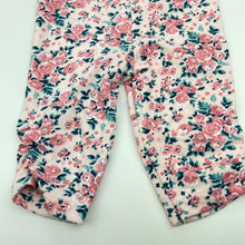 Load image into Gallery viewer, Girls Nicole Miller, pink floral leggings / bottoms, FUC, size 00,  