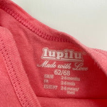 Load image into Gallery viewer, Girls Lupilu, pink cotton bodysuit / romper, FUC, size 00,  