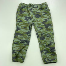 Load image into Gallery viewer, Boys Dymples, camo print cotton pants, elasticated, GUC, size 1,  