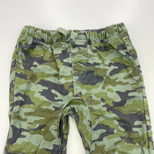 Load image into Gallery viewer, Boys Dymples, camo print cotton pants, elasticated, GUC, size 1,  