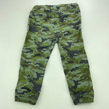 Load image into Gallery viewer, Boys Dymples, camo print cotton pants, elasticated, GUC, size 1,  