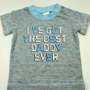 Boys Tiny Little Wonders, cotton t-shirt / top, dad, EUC, size 000,  
