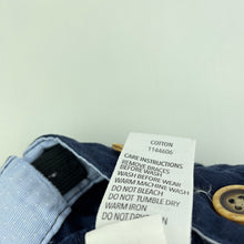 Load image into Gallery viewer, Boys Dymples, navy cotton shorts, adjustable, GUC, size 1,  
