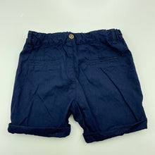 Load image into Gallery viewer, Boys Dymples, navy cotton shorts, adjustable, GUC, size 1,  
