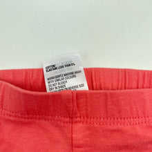 Load image into Gallery viewer, Girls Tiny Little Wonders, coral ruffle leggings / bottoms, EUC, size 0000,  