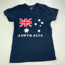 Load image into Gallery viewer, unisex HOXLEY AUSTRALIA, navy cotton t-shirt / top, EUC, size 4,  