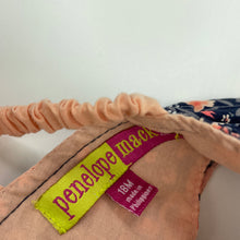 Load image into Gallery viewer, Girls Penelope Mack, lined navy floral cotton summer dress, EUC, size 1-2, L: 46cm