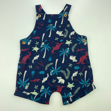 Boys Dymples, lined navy cotton overalls / shortalls, EUC, size 0,  
