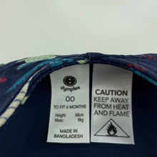 Load image into Gallery viewer, Boys Dymples, lined navy cotton overalls / shortalls, EUC, size 0,  