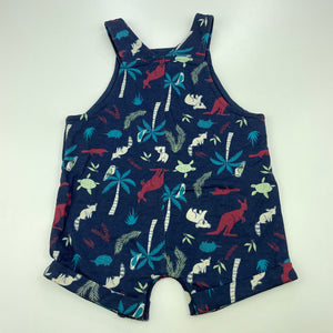 Boys Dymples, lined navy cotton overalls / shortalls, EUC, size 0,  