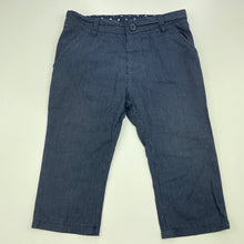 Load image into Gallery viewer, Boys Peter Morrissey, navy lightweight cotton pants, adjustable, Inside leg: 24.5cm, GUC, size 1,  