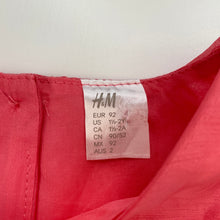 Load image into Gallery viewer, Girls H&amp;M, cotton lined lightweight party dress, GUC, size 2, L: 46cm