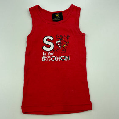 unisex NRL Official, St George Dragons cotton singlet top, GUC, size 1,  