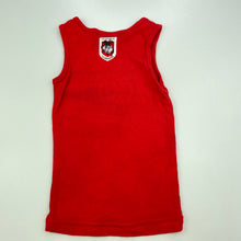 Load image into Gallery viewer, unisex NRL Official, St George Dragons cotton singlet top, GUC, size 1,  