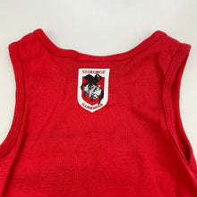 Load image into Gallery viewer, unisex NRL Official, St George Dragons cotton singlet top, GUC, size 1,  
