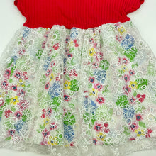 Load image into Gallery viewer, Girls WILL MERRY, floral lightweight party dress, EUC, size 2, L: 46cm