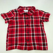Load image into Gallery viewer, Boys Baby Baby, lightweight cotton short sleeve shirt, EUC, size 0,  
