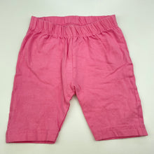 Load image into Gallery viewer, Girls Pumpkin Patch, pink leggings / bottoms, elasticated, Inside leg: 10cm, GUC, size 00,  