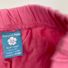 Load image into Gallery viewer, Girls Pumpkin Patch, pink leggings / bottoms, elasticated, Inside leg: 10cm, GUC, size 00,  