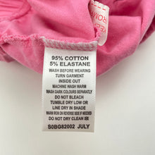 Load image into Gallery viewer, Girls Pumpkin Patch, pink leggings / bottoms, elasticated, Inside leg: 10cm, GUC, size 00,  