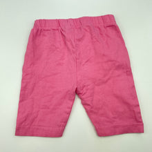 Load image into Gallery viewer, Girls Pumpkin Patch, pink leggings / bottoms, elasticated, Inside leg: 10cm, GUC, size 00,  